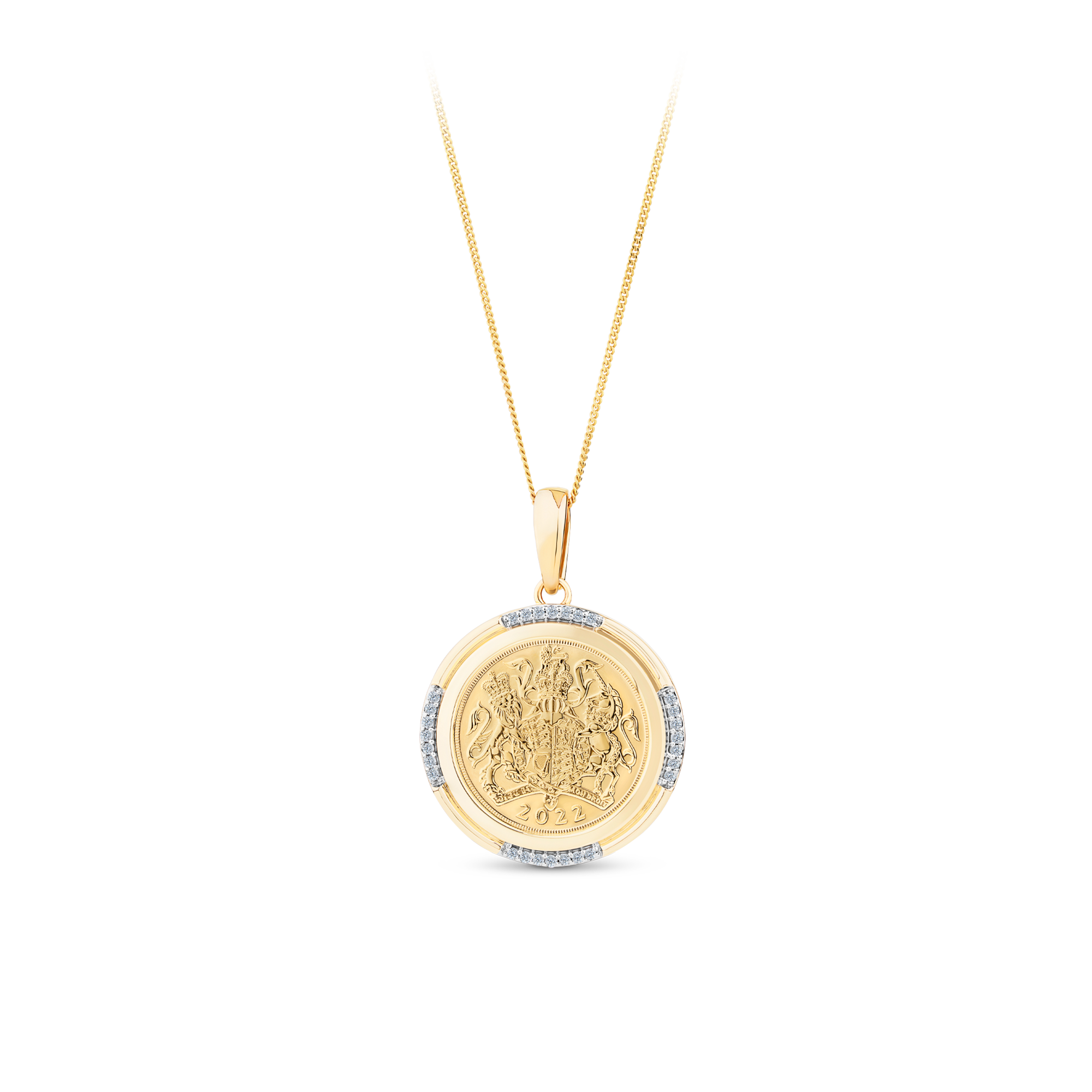 Half hot sale sovereign pendant