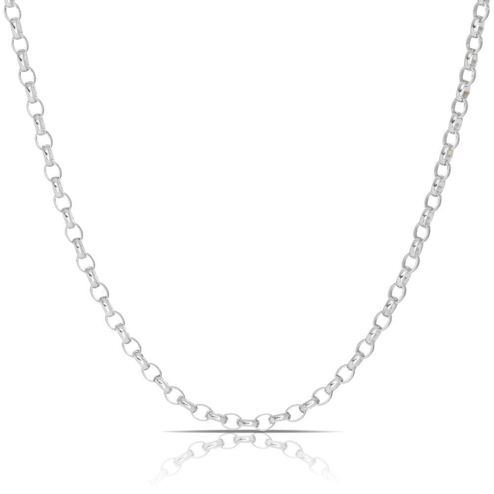 Silver belcher online chain necklace