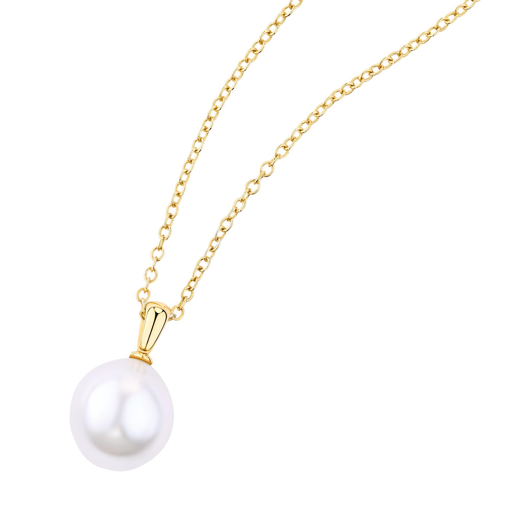 18ct gold pearl deals necklace