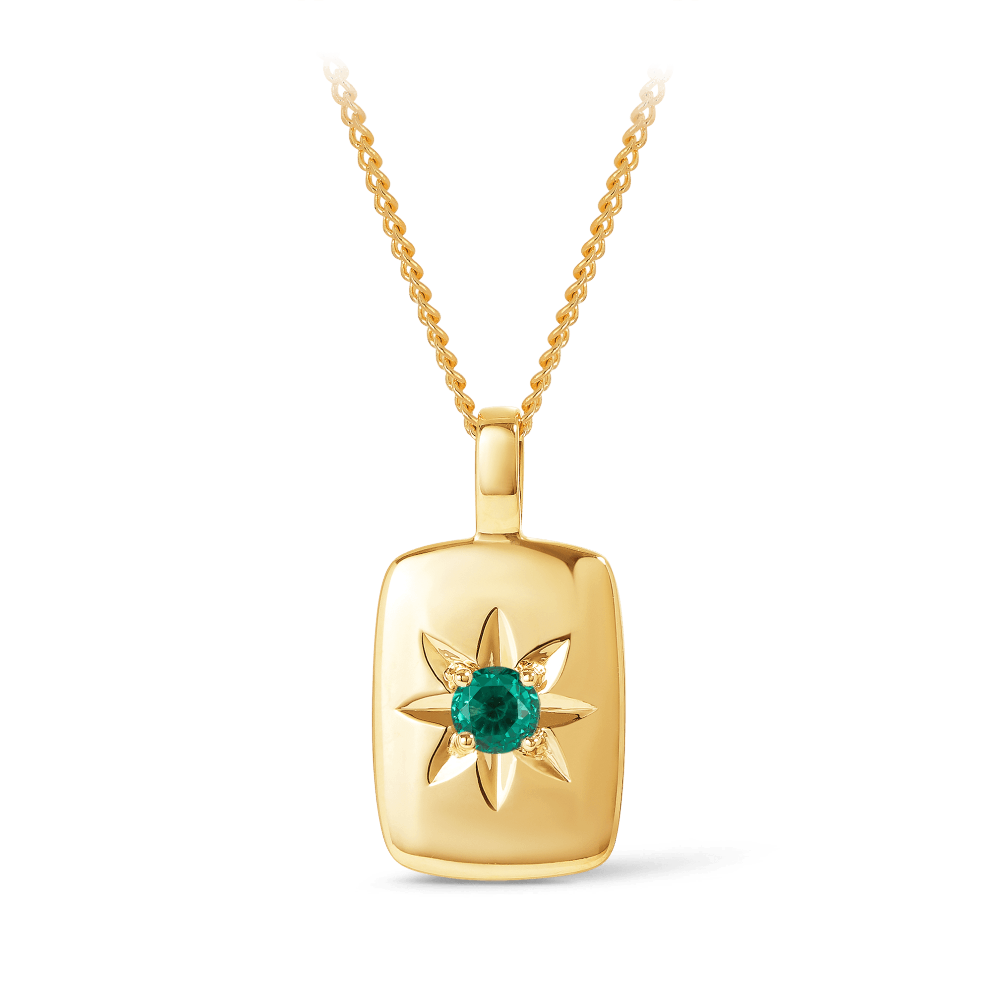 Emerald star deals necklace