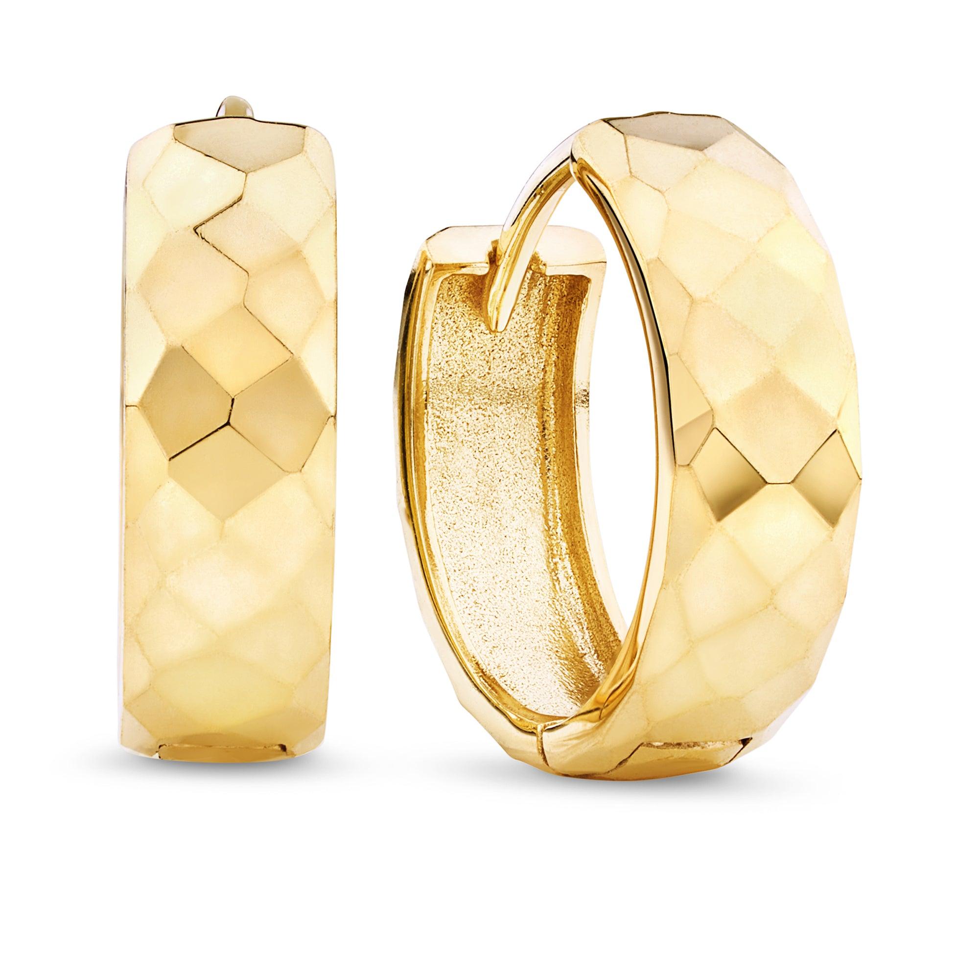 Gold huggie deals earrings 14k