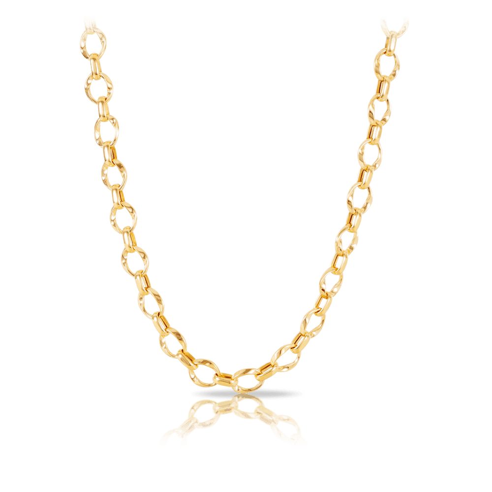 Oval link deals necklace