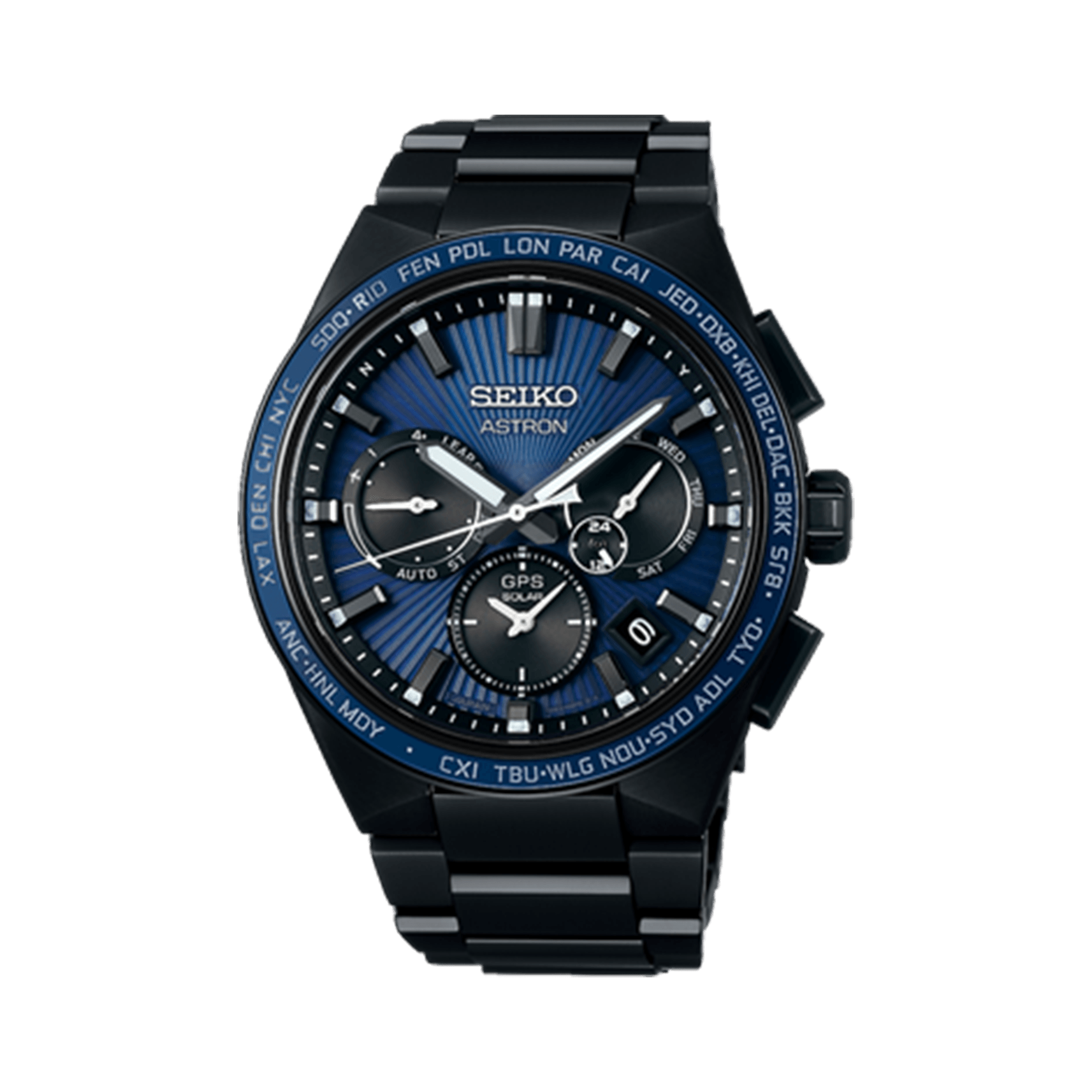 Seiko men's stainless steel best sale solar watch