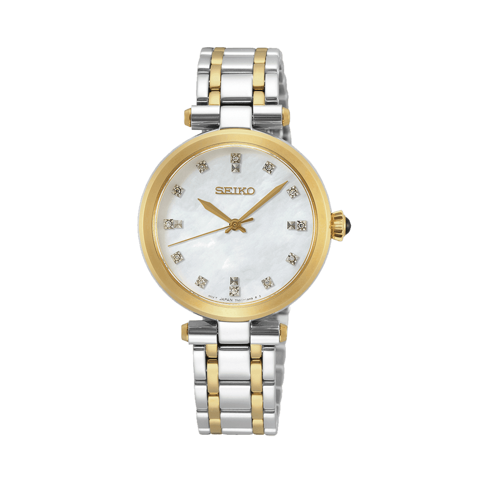 Seiko Conceptual Regular Women s 30mm Stainless Steel Yellow