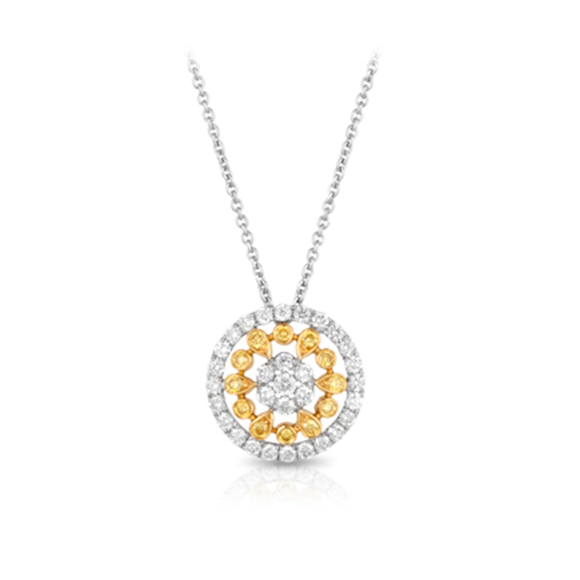 White yellow clearance gold necklace