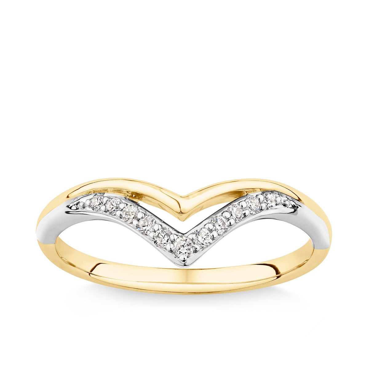 Diamond on sale chevron band