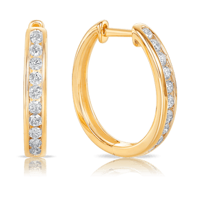 0.50ct TW Diamond Huggies in 9ct Gold - Wallace Bishop