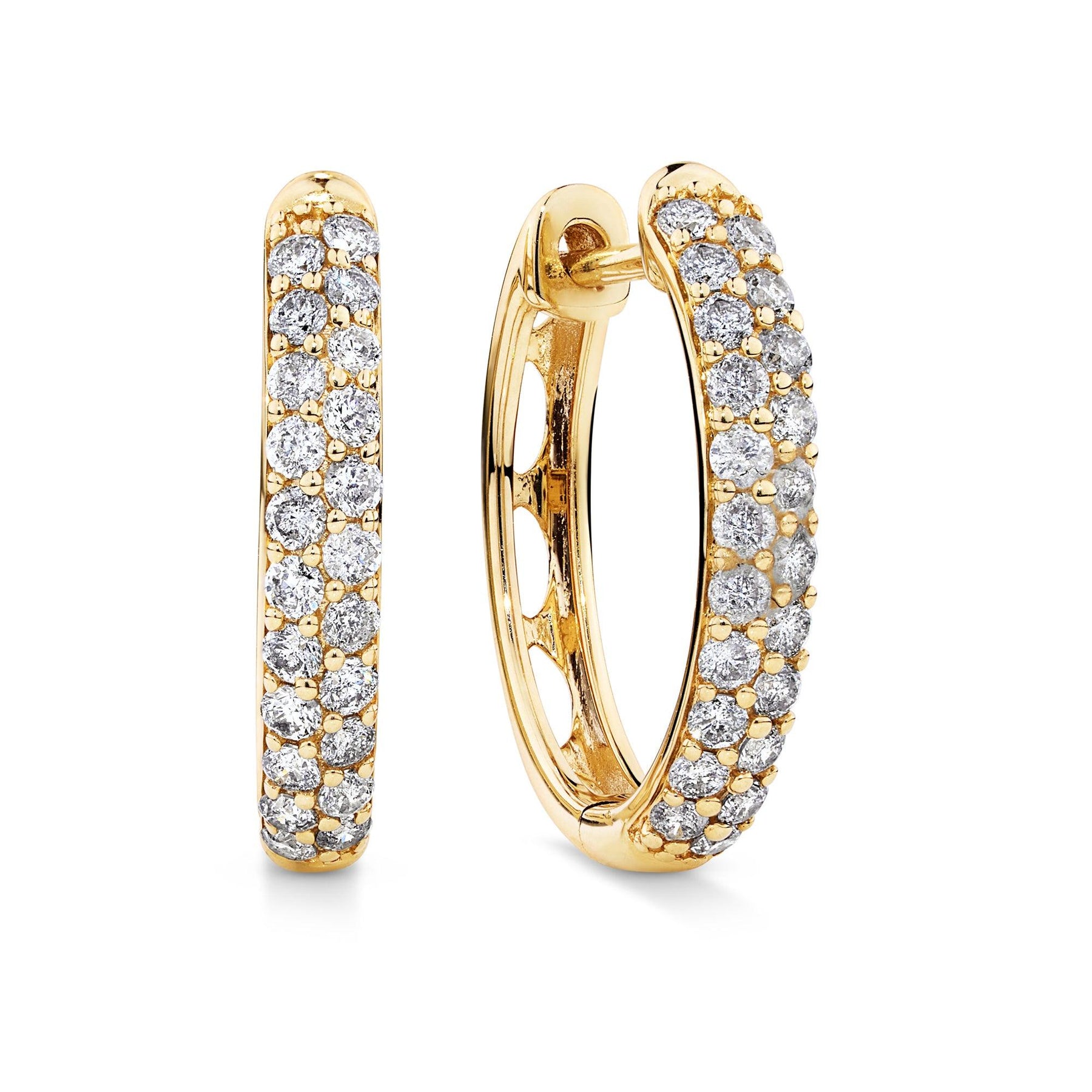 0.528ct TW Diamond Huggies in 9ct Yellow Gold - Wallace Bishop