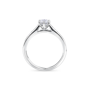 0.70ct Diamond Solitaire Engagement Ring in 18ct White Gold