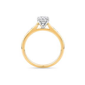 1.01ct TW Diamond Solitaire Ring in 18ct Yellow and White Gold