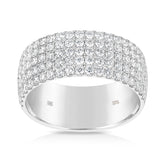 1.50ct TW Micro Pave Set Dress Ring in 9ct White Gold