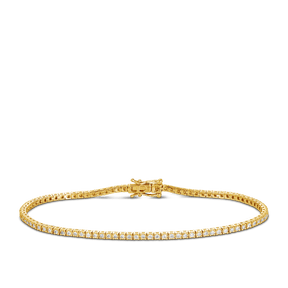 1ct Diamond Tennis Bracelet in 9ct Yellow Gold - Wallace Bishop