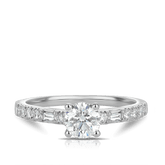 1ct TW Diamond Solitaire Engagement Ring in 18ct White Gold - Wallace Bishop