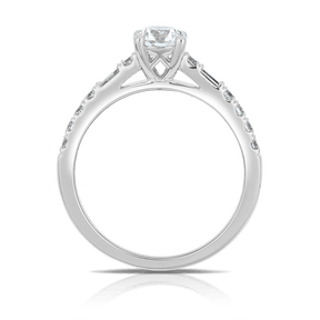 1ct TW Diamond Solitaire Engagement Ring in 18ct White Gold - Wallace Bishop