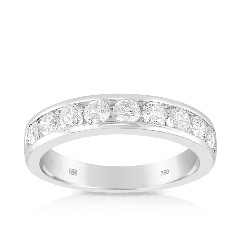 1ct-tw-diamond-wedding-anniversary-band-in-18ct-white-gold