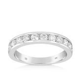 1ct TW Diamond Wedding & Anniversary Band in 9ct White Gold - Wallace Bishop