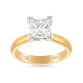 2.00ct Diamond Engagement Ring in 18ct Yellow and White Gold - Wallace Bishop