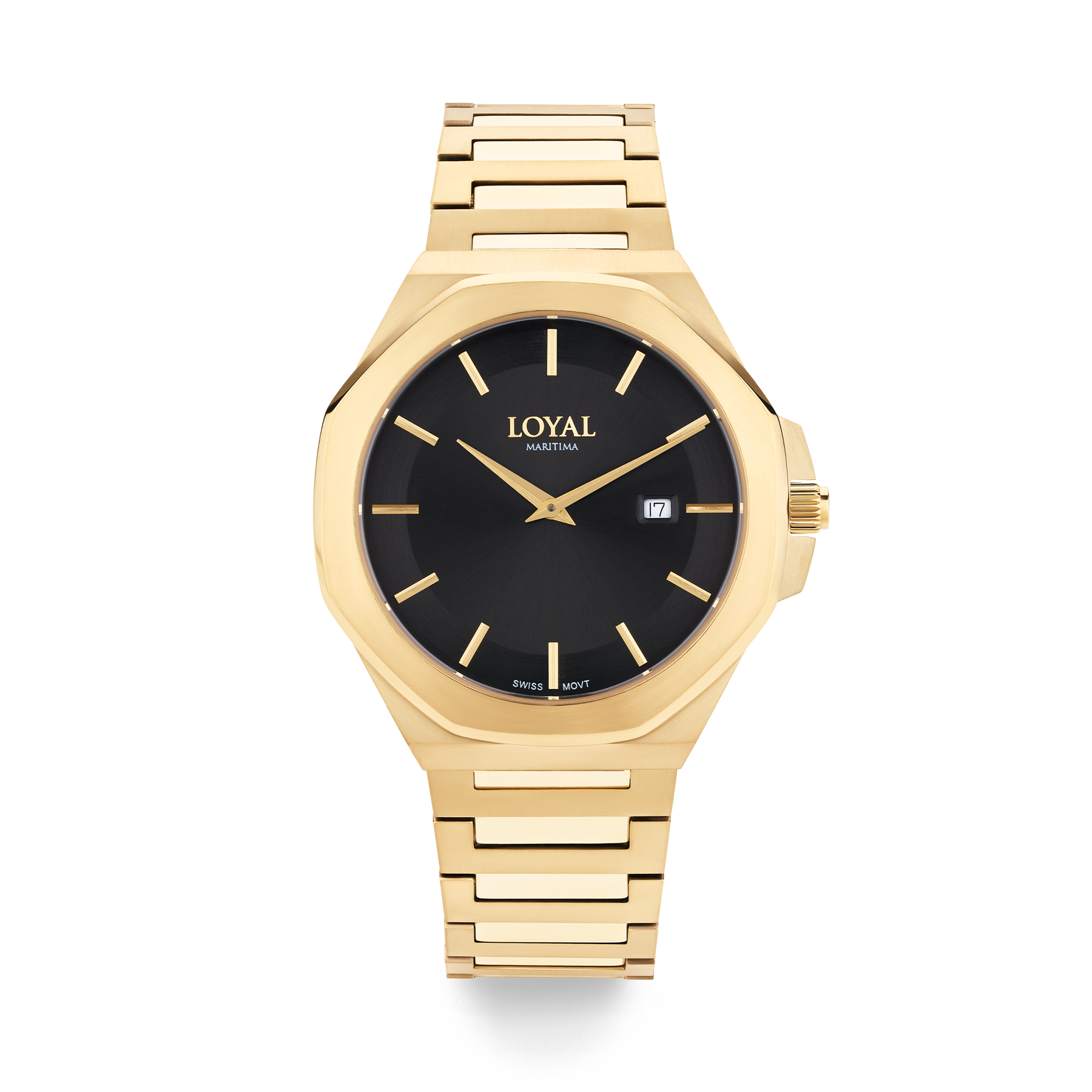 Loyal Maritima Men's 41mm Gold Quartz Watch