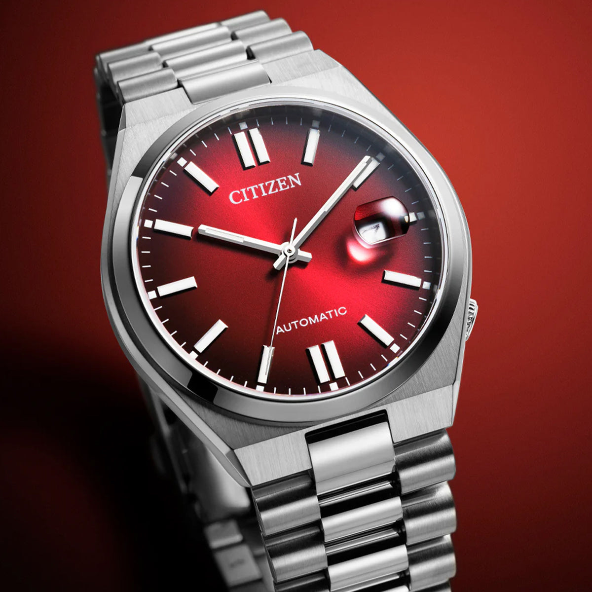 Citizen Tsuyosa Men's 40mm Red Automatic Watch NJ0150-56W