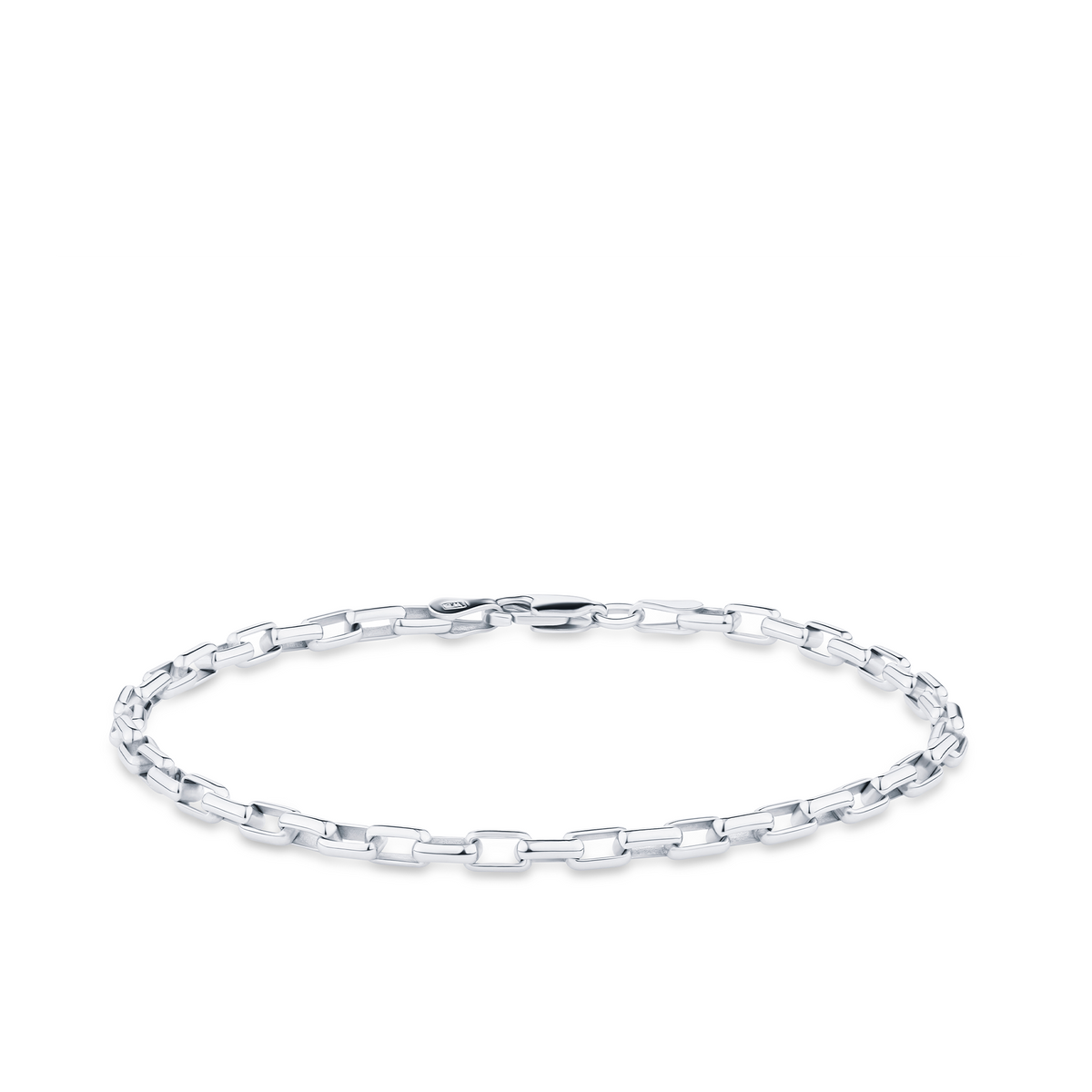 19cm Paperclip Link Bracelet in Sterling Silver