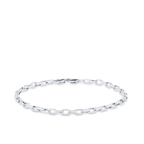 19cm Paperclip Link Bracelet in Sterling Silver