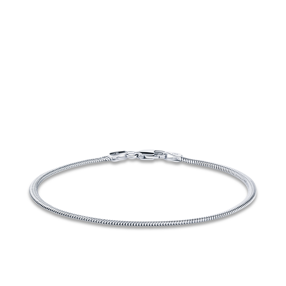 19cm Snake Bracelet in Sterling Silver