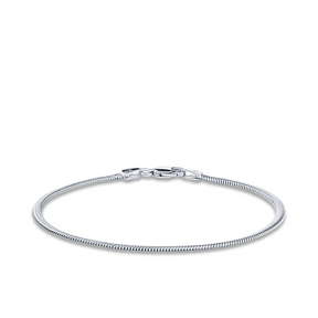 19cm Snake Bracelet in Sterling Silver