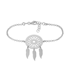 Dream Catcher bracelet  made in Sterling Silver