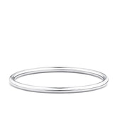 Round Bangle in Sterling Silver