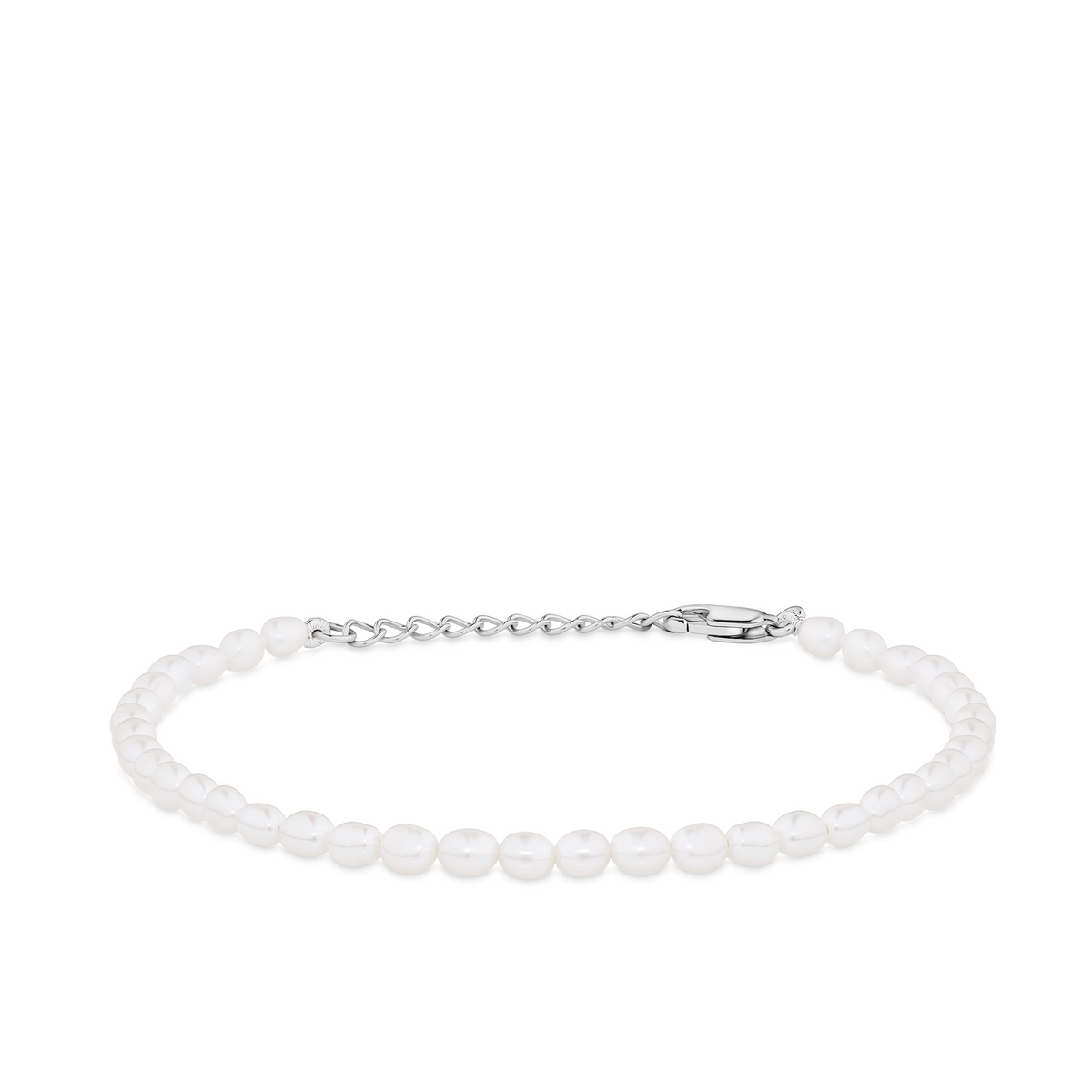 Rice Freshwater Pearl Bracelet in Sterling Silver