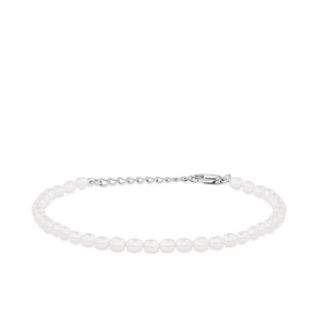 Rice Freshwater Pearl Bracelet in Sterling Silver