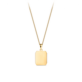 Rectangular Pendant in 9ct Yellow Gold