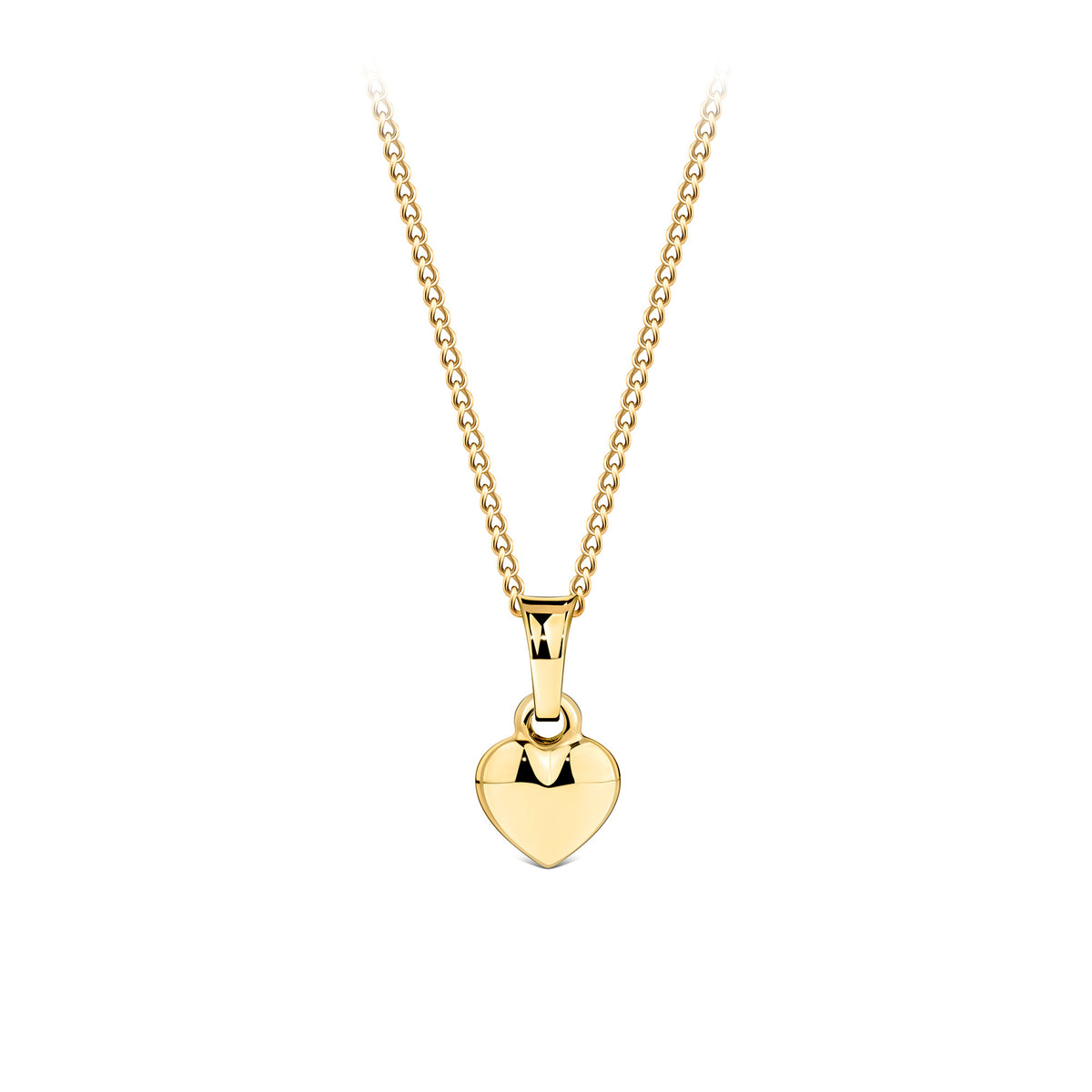 Small Heart Pendant in 9ct Yellow Gold