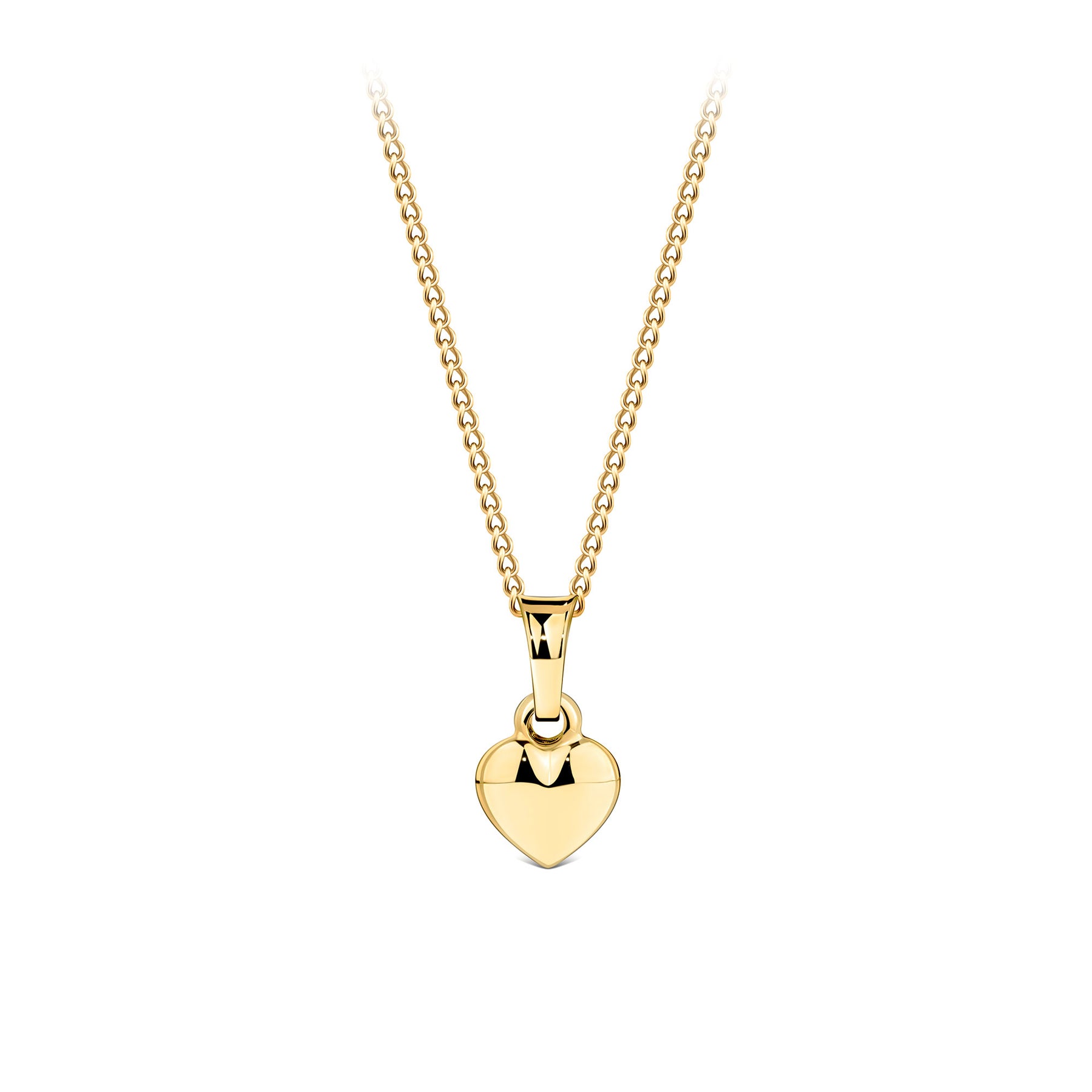 Small Heart Pendant in 9ct Yellow Gold