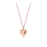 Medium Heart Pendant in 9ct Rose Gold