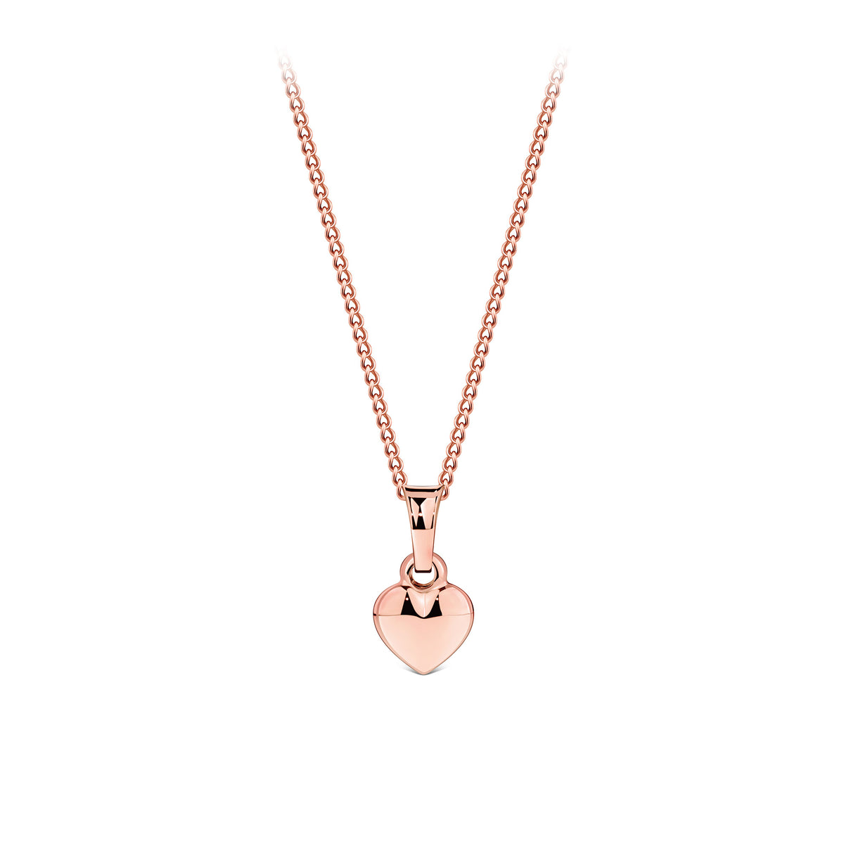 Small Heart Pendant in 9ct Rose Gold