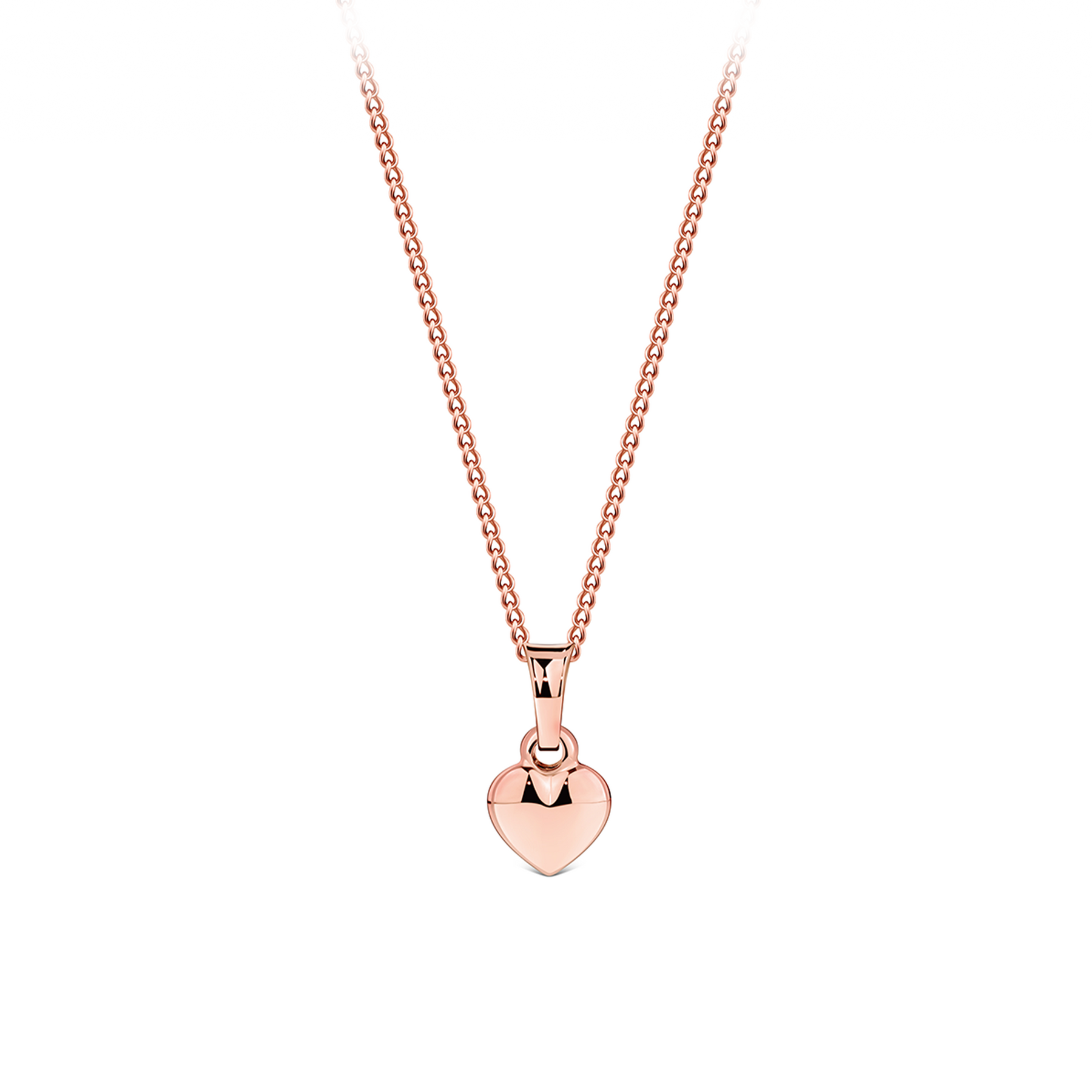 Small Heart Pendant in 9ct Rose Gold