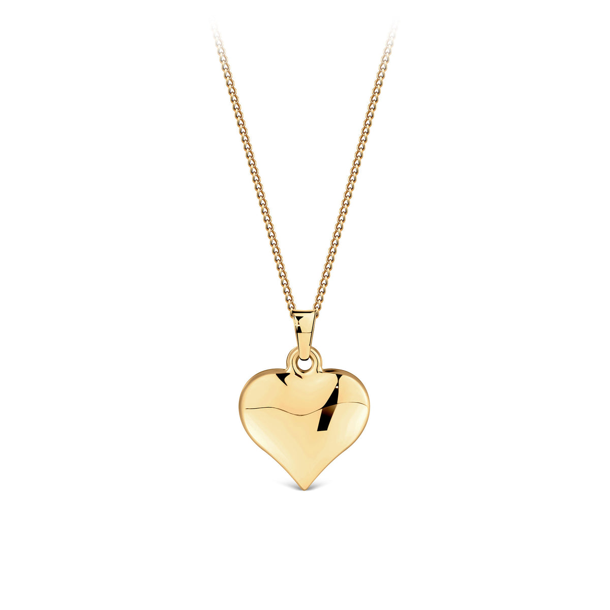 Medium Heart Pendant in 9ct Yellow Gold