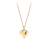 Medium Heart Pendant in 9ct Yellow Gold