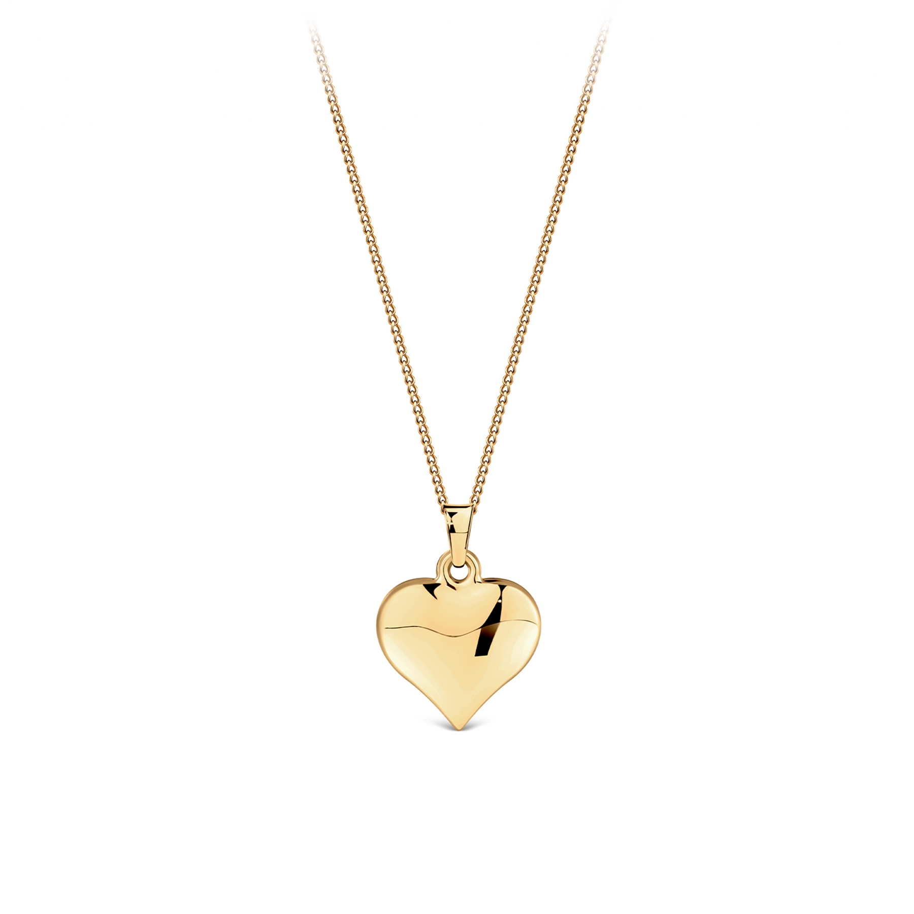 Medium Heart Pendant in 9ct Yellow Gold