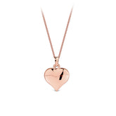 Medium Heart Pendant in 9ct Rose Gold