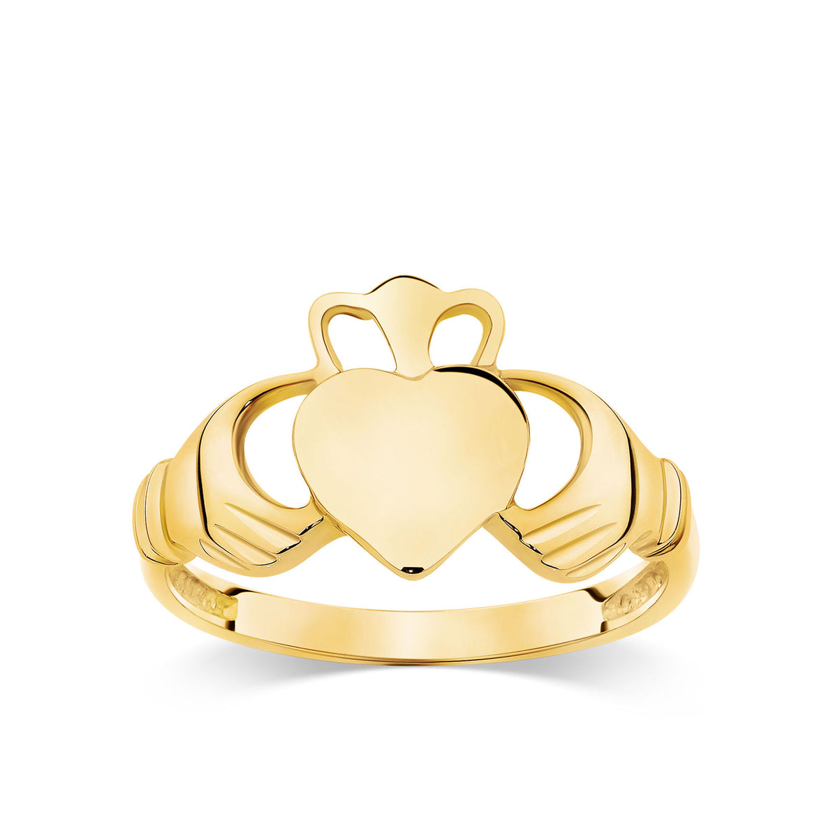 Claddaugh Ring in 9ct Yellow Gold