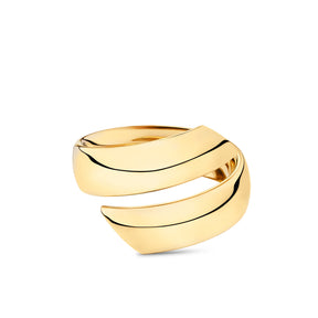 Bold Hollow Wrap Dress Ring in 9ct Yellow Gold