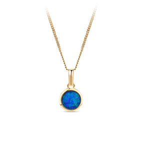 Triplet Opal Drop Pendant in 9ct Yellow Gold