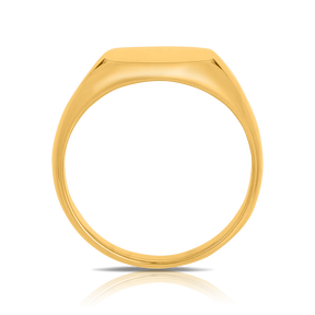 Cushion Signet Ring set in 9ct Yellow Gold