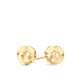 Diamond Cut Ball Studs in 9ct Yellow Gold