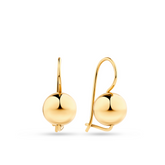 Large Euro Ball Earrings in 9ct Yellow Gold