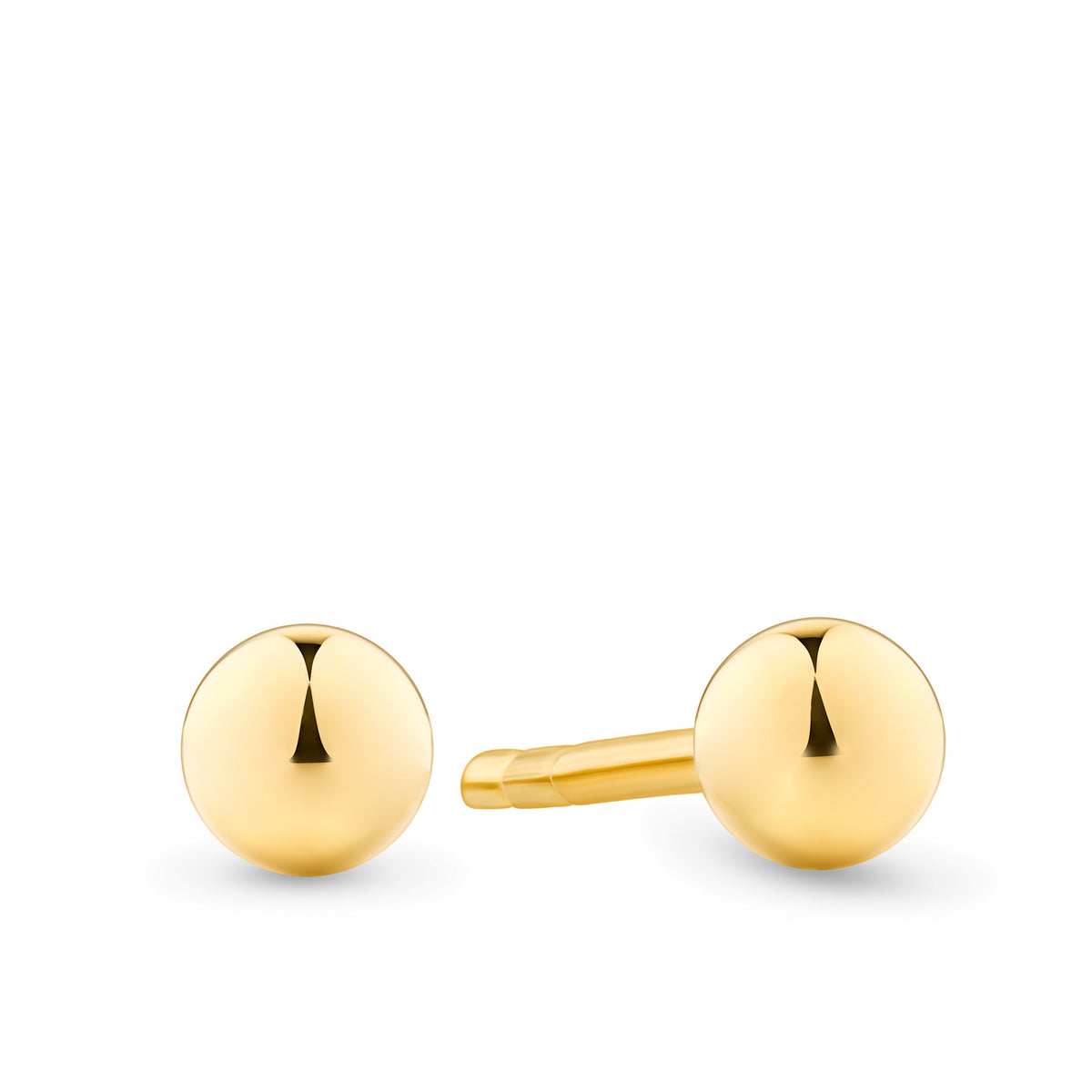 3mm Ball Stud Earrings in 9ct Yellow Gold