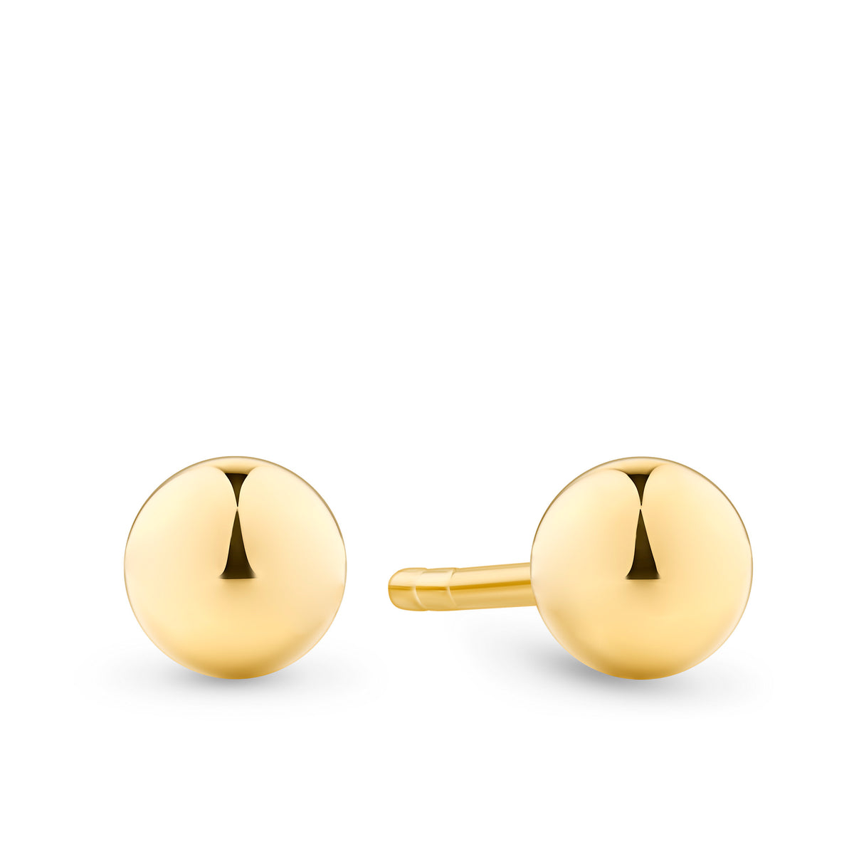 4mm Ball Stud Earrings in 9ct Yellow Gold