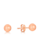 5mm Ball Stud Earrings in 9ct Rose Gold